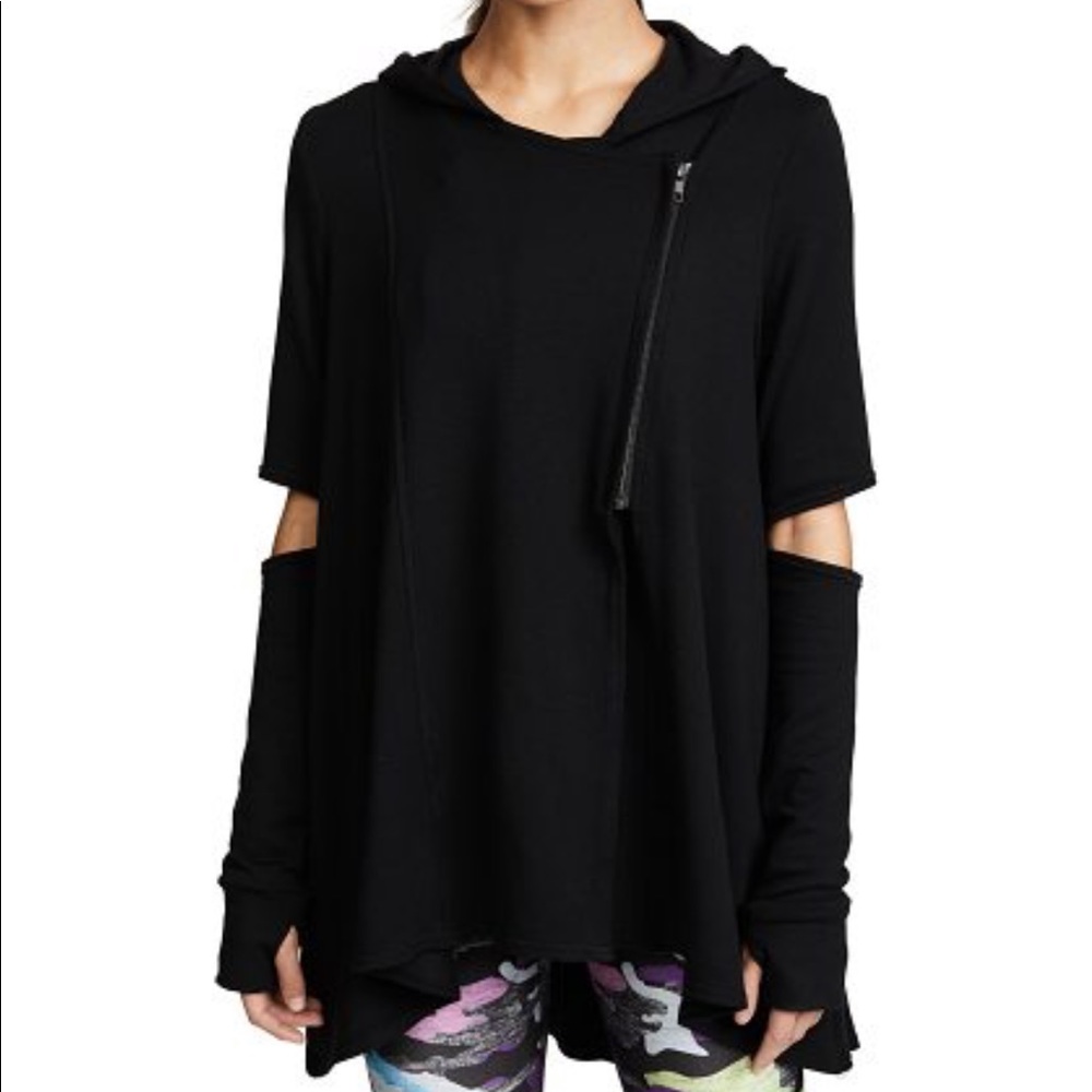 Unique space gray athleisure sweatshirt